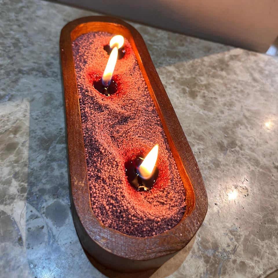 Oval Wood Bowl