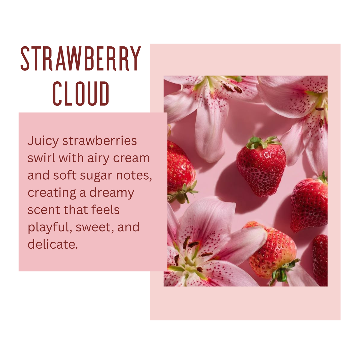 Strawberry Cloud Candle
